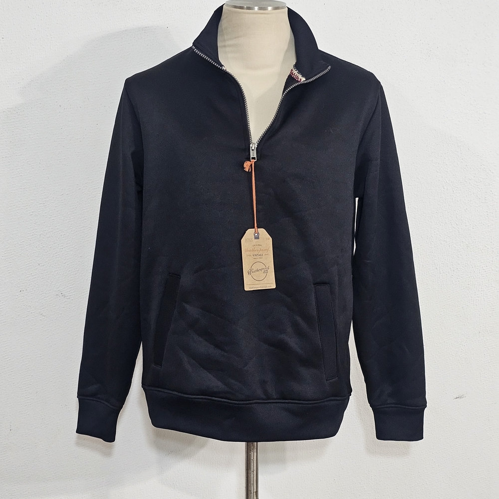 ORIGINAL

Weatherproof

6

VINTAGE

since 1948Men's Black Half-Zip Sweater